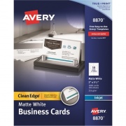 Avery Clean Edge Inkjet Business Card - White (8870)