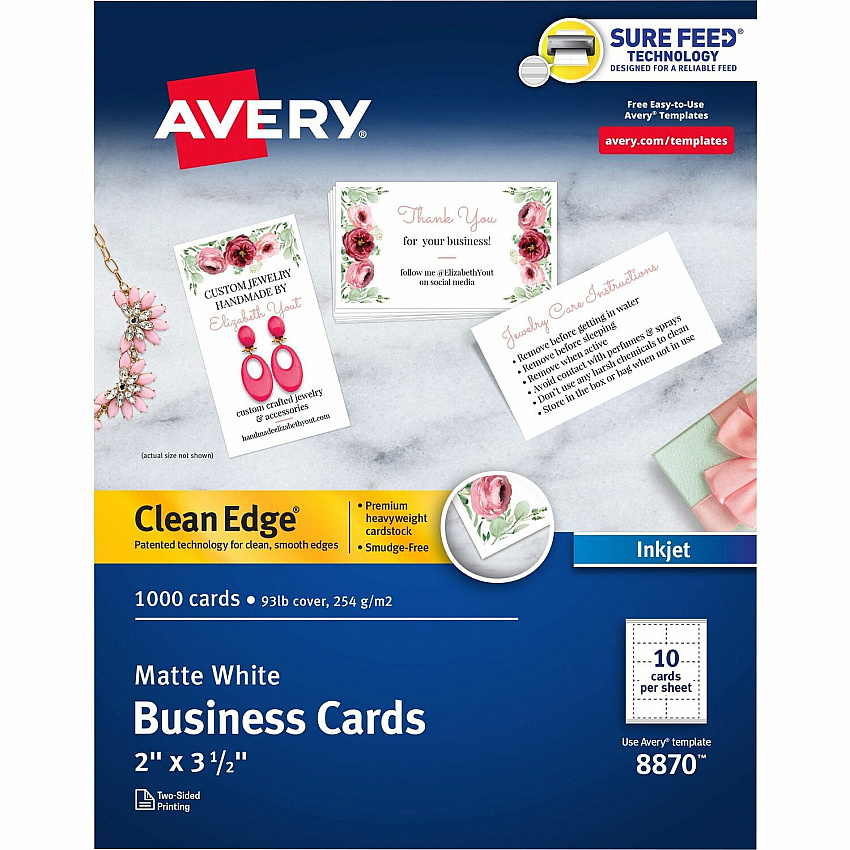Avery Clean Edge Business Cards (AVE8870)