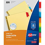 Avery Big Tab Insertable Dividers - Reinforced Gold Edge (AVE11111)
