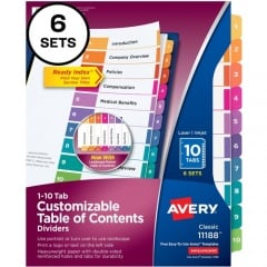 Avery Ready Index Custom TOC Binder Dividers (11188)