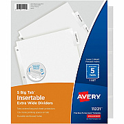Avery Big Tab Extra-Wide Insertable Dividers (AVE11221)