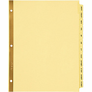 Avery Laminated Dividers - Gold Reinforced (AVE11307)