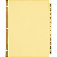 Avery Laminated Dividers - Gold Reinforced (AVE11307)