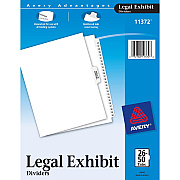 Avery Premium Collated Legal Exhibit Dividers with Table of Contents Tab - Avery Style (AVE11372)