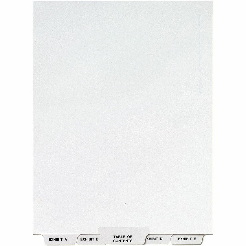 Avery Premium Collated Legal Exhibit Dividers with Table of Contents Tab - Avery Style (AVE11376)