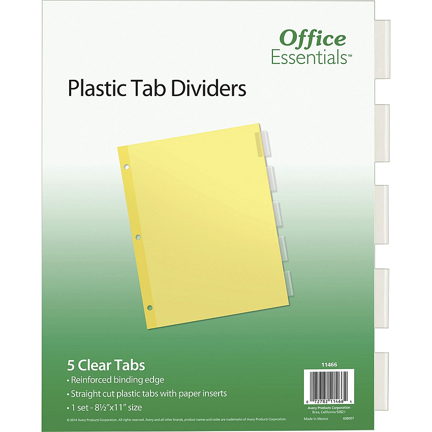 Avery Office Essentials Insertable Dividers (AVE11466)