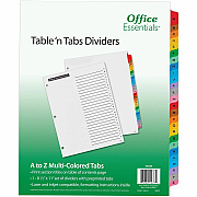 Avery A-Z Table 'N Tabs Dividers (AVE11677)