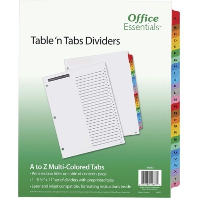 Avery A-Z Table 'N Tabs Dividers (11677)