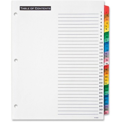 Avery Table 'N Tabs Daily Dividers (11681)