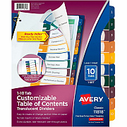 Avery Ready Index Customizable TOC Binder Dividers (AVE11818)