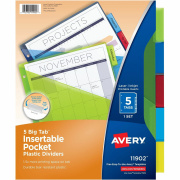 Avery Big Tab Insertable Pocket Dividers (11902)