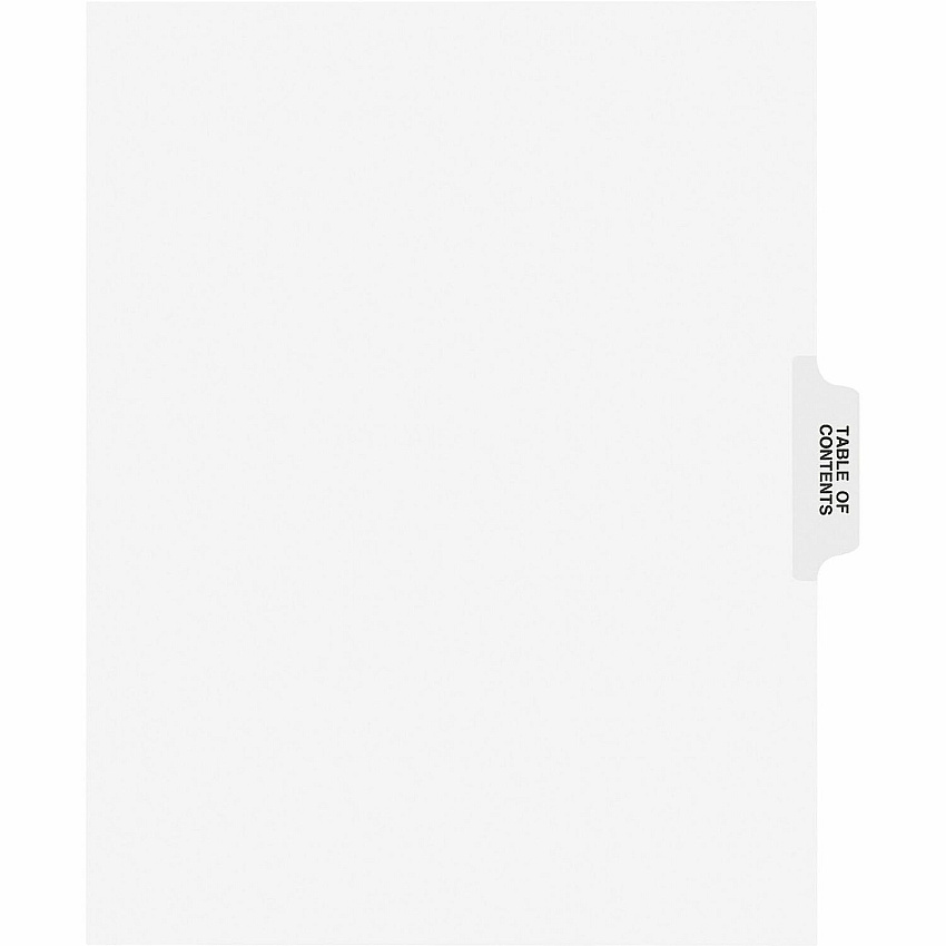Avery Individual Legal Exhibit Dividers - Avery Style - Unpunched (AVE11910)