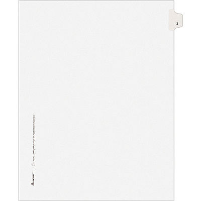 Avery Individual Legal Exhibit Dividers - Avery Style - Unpunched (AVE11912)