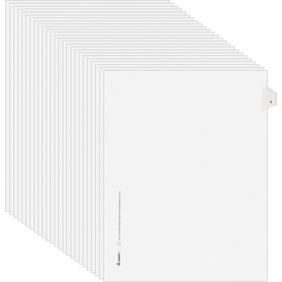 Avery Individual Legal Exhibit Dividers - Avery Style - Unpunched (11913)