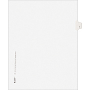 Avery Individual Legal Exhibit Dividers - Avery Style - Unpunched (AVE11917)