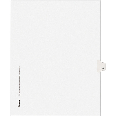 Avery Individual Legal Exhibit Dividers - Avery Style - Unpunched (AVE11925)