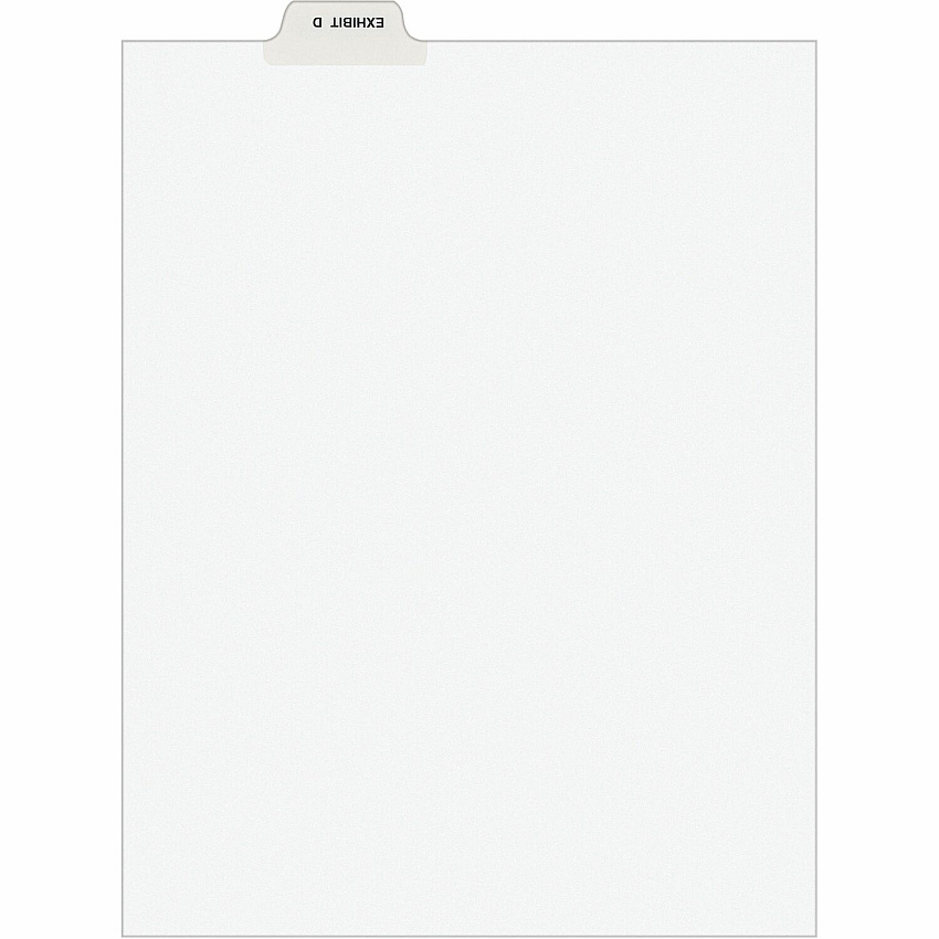 Avery Individual Legal Exhibit Dividers - Avery Style - Unpunched (AVE11943)