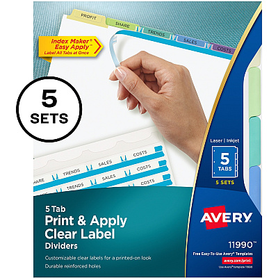 Avery Index Maker Index Divider (AVE11990)