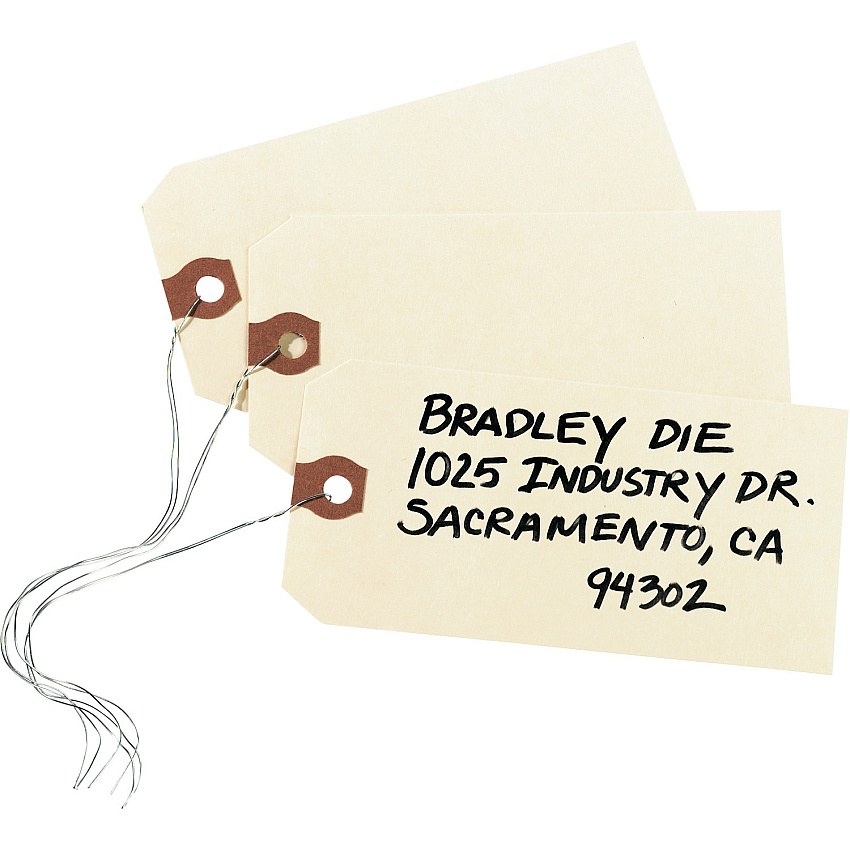 Avery Unstrung Shipping Tags, 11.5 pt. Stock, 4-3/4" x 2-3/8" , 1,000 Manila Hang Tags (AVE12305)
