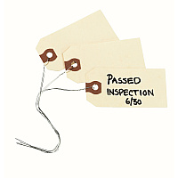 Avery Shipping Tags with Wire, 11.5 pt. Stock, 3-1/4" x 1-5/8" , 1,000 Manila Hang Tags (AVE12602)