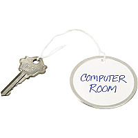 Avery 2-1/4" Metal Rim Key Tags, Strung, White, 500 Tags (AVE14316)