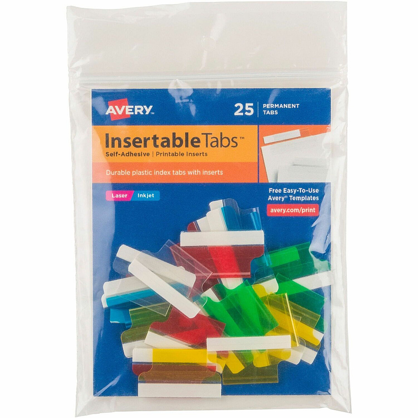 Avery Index Tabs with Printable Inserts (AVE16219)