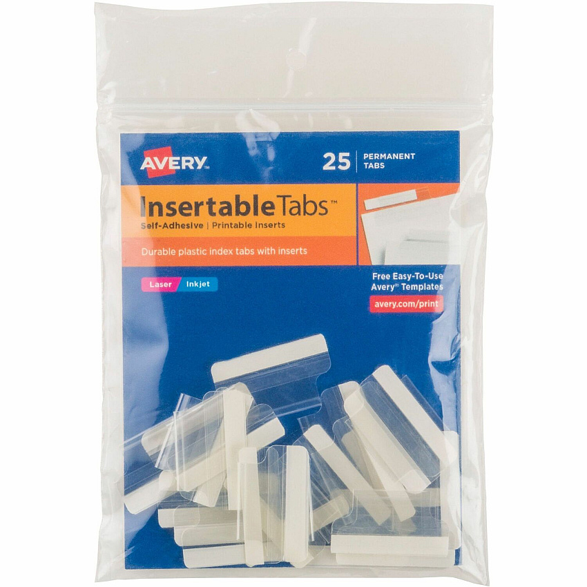 Avery Index Tabs with Printable Inserts (AVE16221)