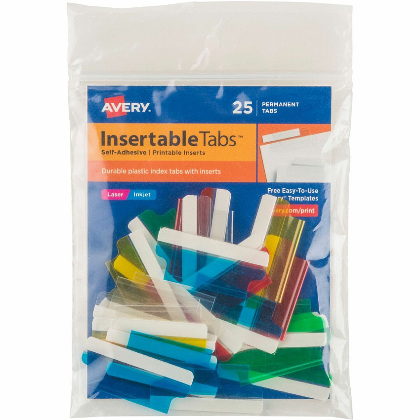 Avery Index Tabs with Printable Inserts (AVE16228)