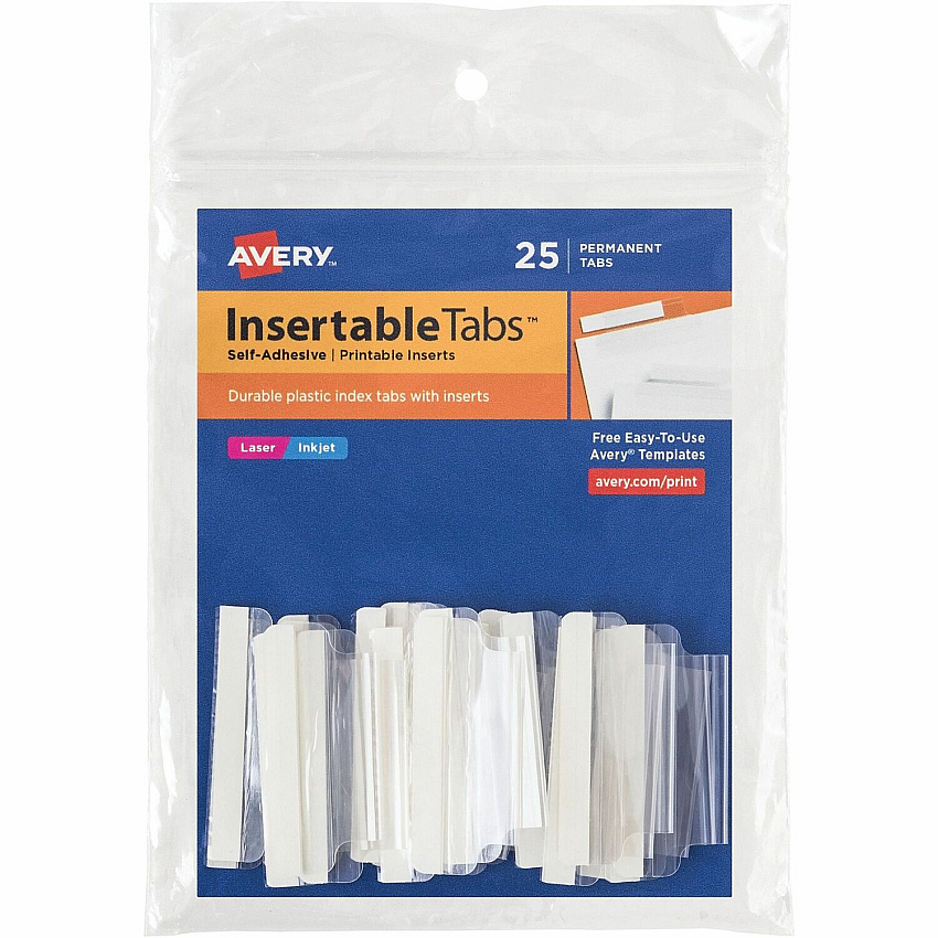 Avery Index Tabs with Printable Inserts (AVE16230)