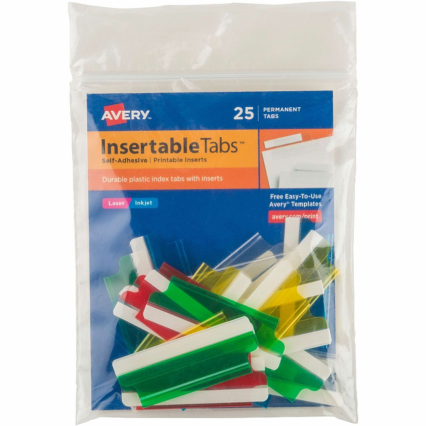Avery Index Tabs with Printable Inserts (AVE16239)