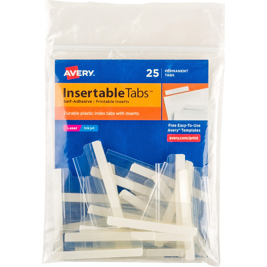 Avery Index Tabs with Printable Inserts (AVE16241)