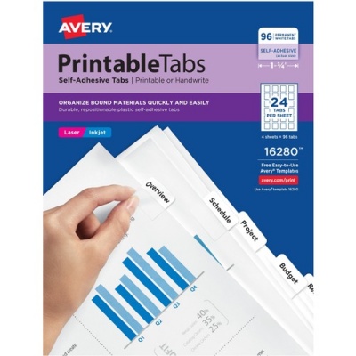 Avery Printable Repositionable Tabs (16280)
