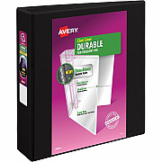 Avery Durable View Binder 2" , Slant D Rings, Black (AVE17031)