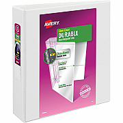 Avery Durable View Binder 2" , Slant D Rings, White (AVE17032)