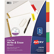 Avery Big Tab Write & Erase Dividers (AVE23076)
