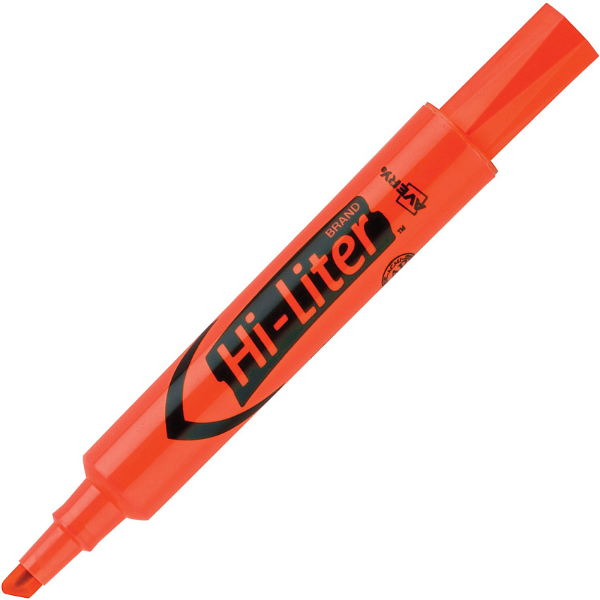 Avery Desk-Style, Fluorescent Orange, 1 Count (AVE24050)