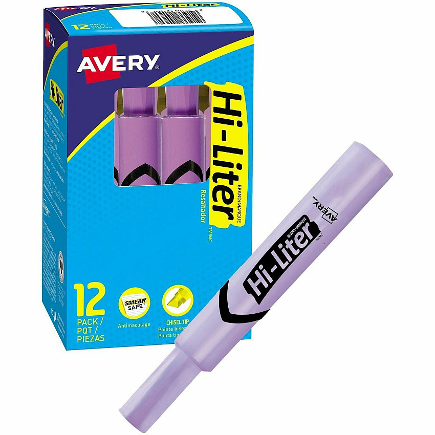 Avery Desk Style HI-LITER, Fluorescent Purple (AVE24060)