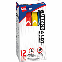 Avery Marks A Lot Permanent Markers - Large Desk-Style Size (AVE24800)