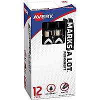 Avery Marks-A-Lot Desk-Style Permanent Markers (AVE24878)