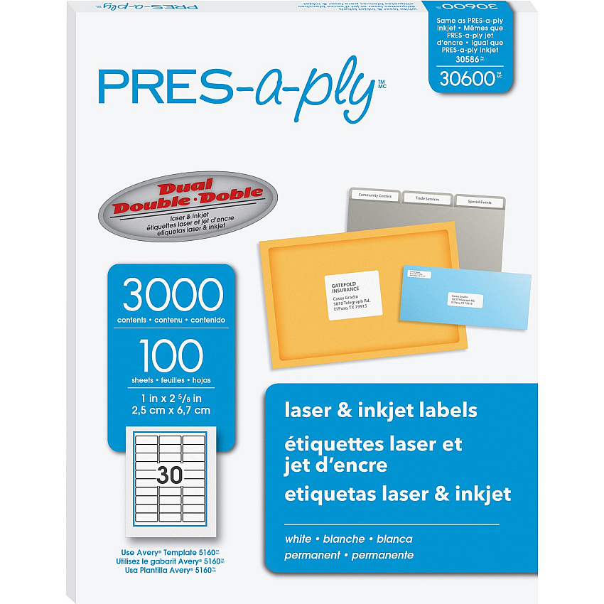 PRES-a-ply Labels (30600)