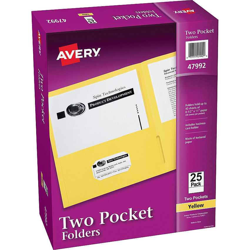 Avery Letter Pocket Folder (AVE47992)