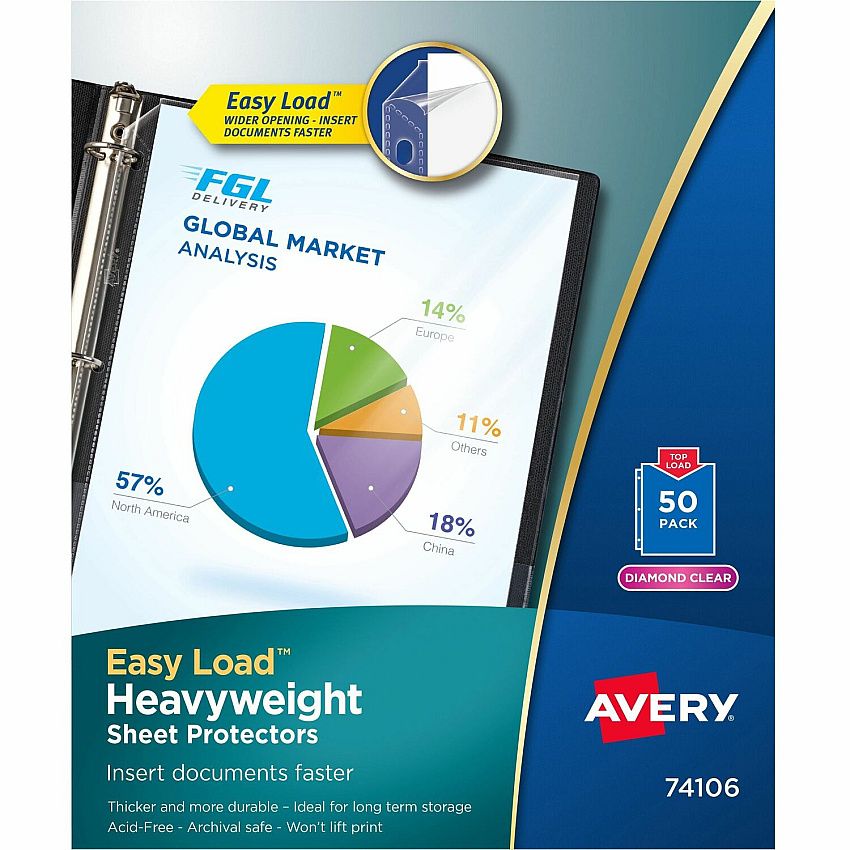 Avery Heavyweight Sheet Protectors (AVE74106)