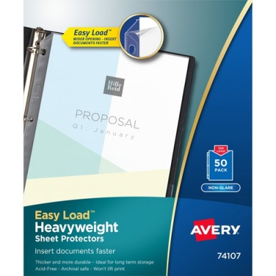 Avery Non-Glare Heavyweight Sheet Protectors (74107)