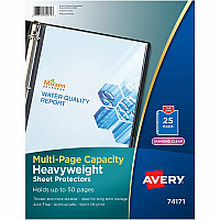 Avery Diamond Clear Multi-Page Capacity Sheet Protectors (AVE74171)