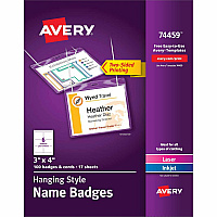 Avery Hanging-Style Name Badges (AVE74459)