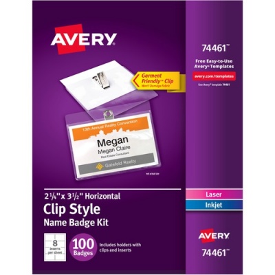 Avery Clip-Style Name Badges (74461)