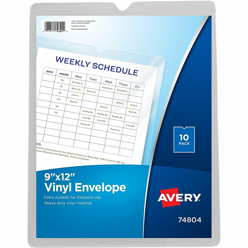 Avery Vinyl File Pocket (AVE74804)