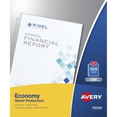 Avery Economy-Weight Sheet Protectors (75091)