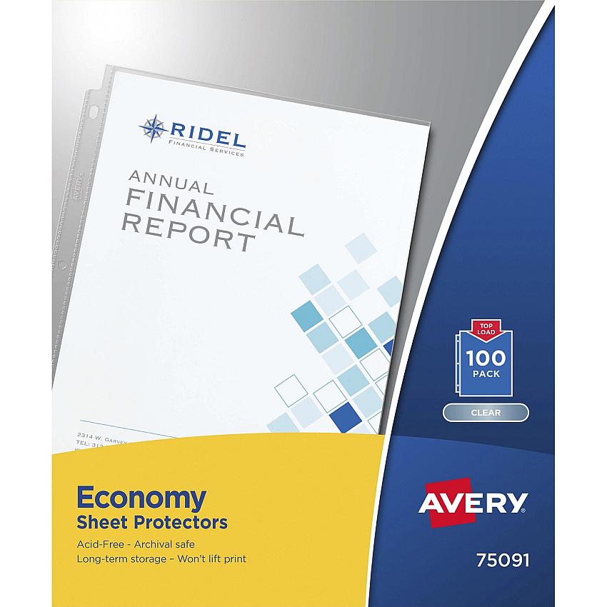 Avery Economy-Weight Sheet Protectors (AVE75091)