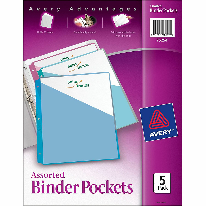 Avery Durable Letter Vinyl File Pocket (AVE75254)